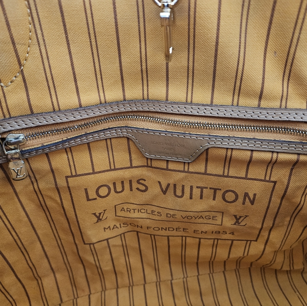 Damier Azur Braided Neverfull MM - Picture 6 of 13
